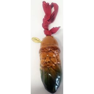 Katherine's Collection Ornament Santa Sculpted Face Father Christmas Ribbon Hang